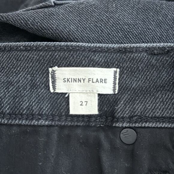 Madewell Jeans Women 4 27" Washed Black Skinny Flare Neutral Minimal Grunge Punk - Picture 8 of 10